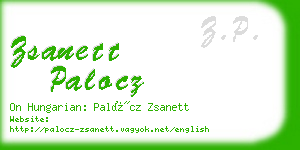 zsanett palocz business card